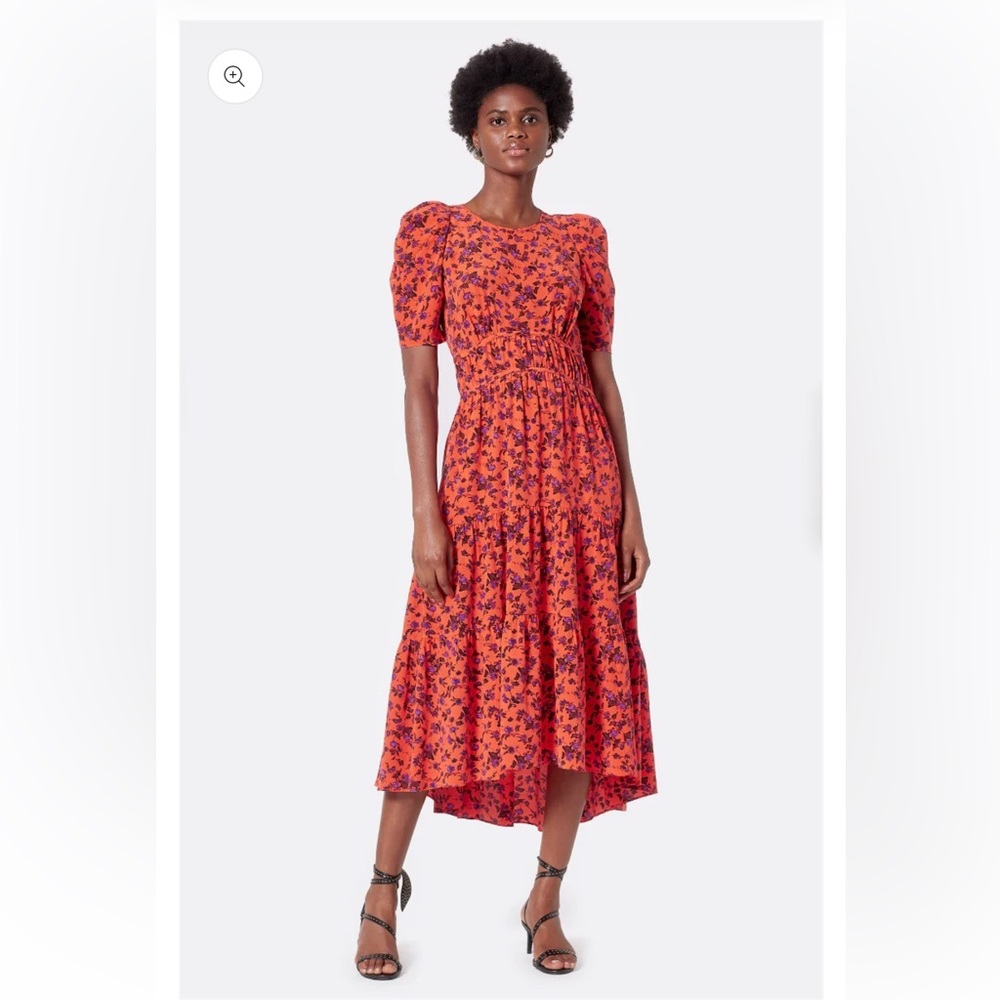 NWOT Joie NADEEN SILK MIDI DRESS size 8
